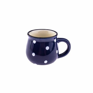 Keramični lonček Dots 75 ml, modra