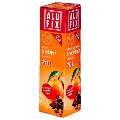 Alufix worki na śmieci o zapachu mandarynek, 70 l