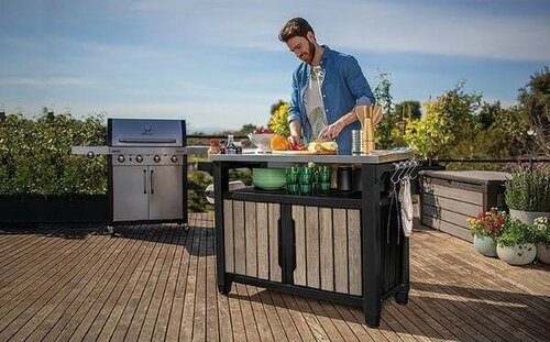 Keter Grilltisch Deco UNITY 207 l XL, hellbraun