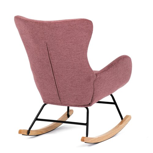 Fotel bujany PINK2, różowy