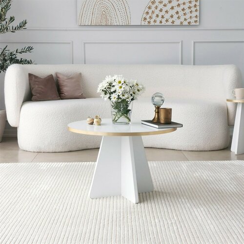 Couchtisch Mushroom Gold and White