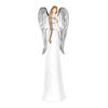 Angel with silver wings, 10 x 30 x 7 cm, polyresin