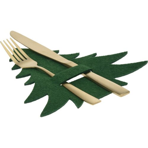 Кишеня для столових приборів X-Mas Tree зелений, набір 4 шт.