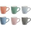Set 6 căni din ceramică EH Color, 150 ml