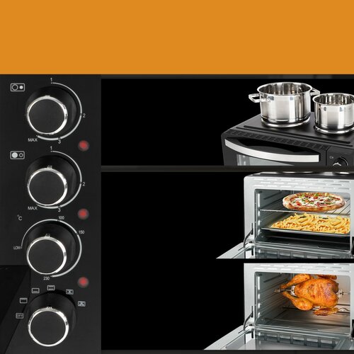 Clatronic KK 3786 Piekarnik wielofunkcyjny z dwupalnikową płytą grzewczą