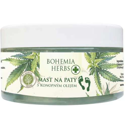 Bohemia Herbs Konopná mast na paty (konopna mastza pete), 100 ml