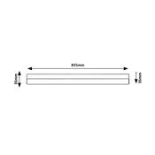 Rabalux 78049 podlinkové LED svítidlo Band 2, 83,5 cm, černá