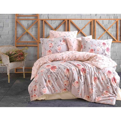 BedTex Bombažna posteljnina Maison pink , 220 x200 cm, 2 kosa 70 x 90 cm