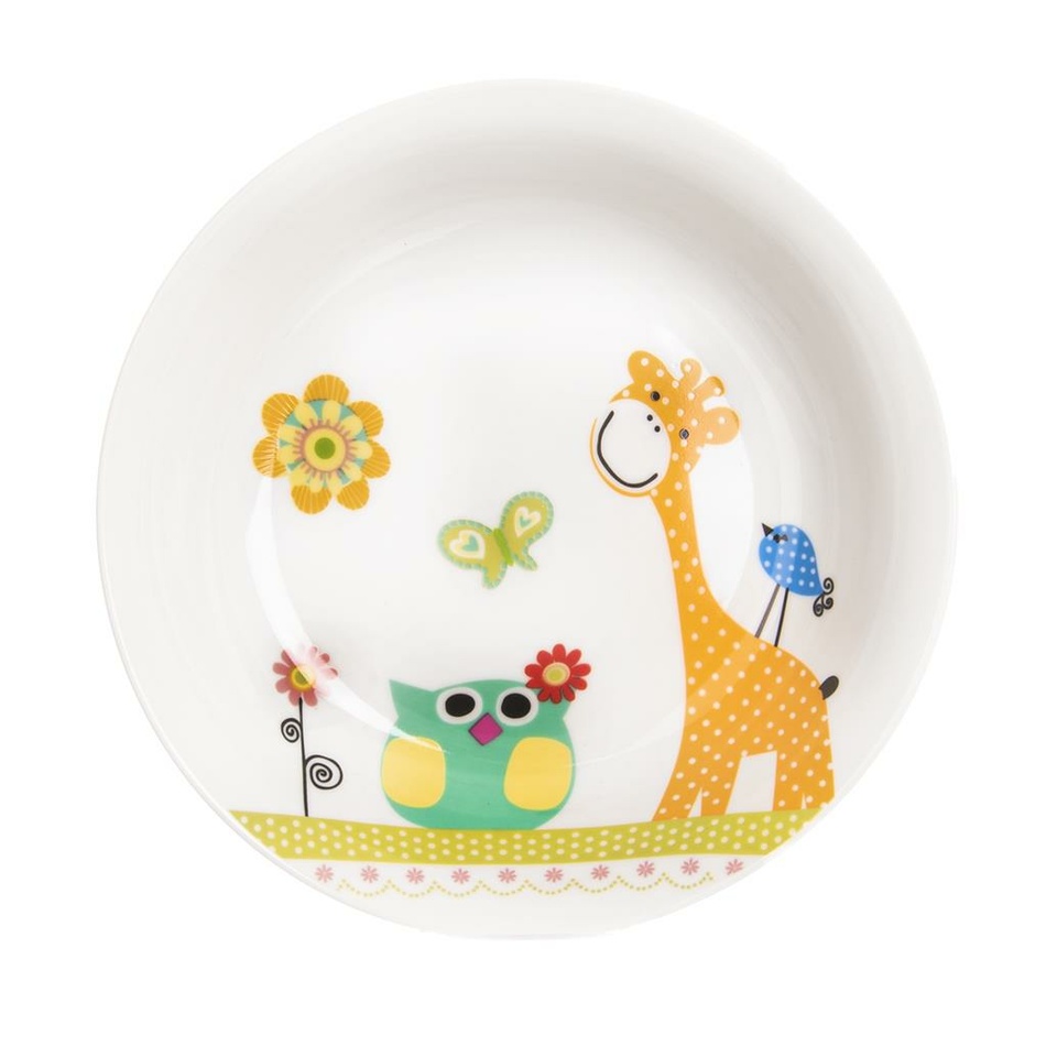 Farfurie adâncă pentru copii Orion Girafă,  19 cm