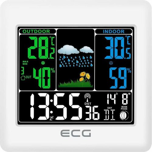 Stație meteo ECG MS 300 White, alb