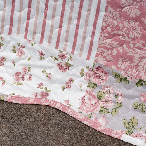 4Home Prekriv za posteljo Pink Rose Patchwork, 220 x 240 cm