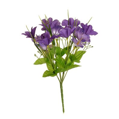 Kolorowy bukiet z trawą ozdobną, wys. 30 cm,fioletowy