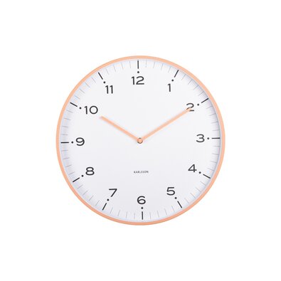 Karlsson 6011OR designerski zegar ścienny pomarańczowy, średnica 40 cm