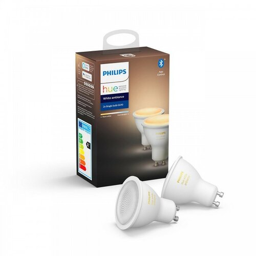 Obrázok Philips Hue Bluetooth 5W, GU10, White Ambiance (2ks) (8718699629298)