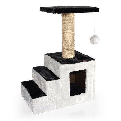 Tommi Škrábadlo za mačke Rocco antracit/ svetlosiva, 45 x 30 x 61 cm