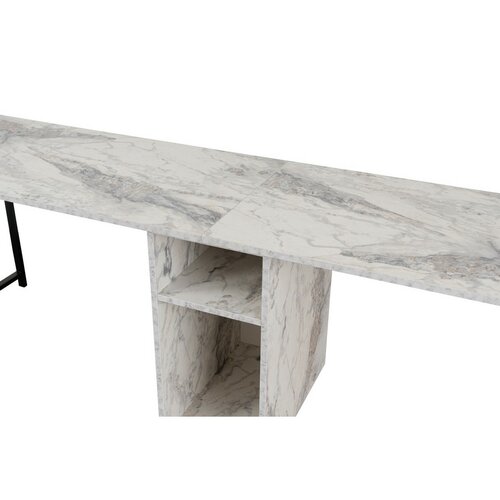 Birou Twin Freesia Marble and Black