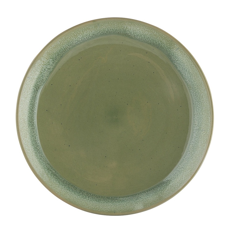 Fotografie Altom Keramický dezertní talíř Reactive Cascade zelená, 20 cm