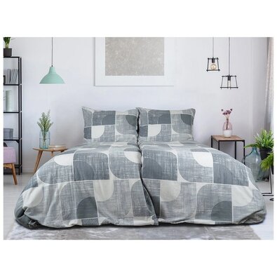 B.E.S. Petrovice Nordic Grey flanel ágyneműhuzat, 140 x 200 cm, 70 x 90 cm