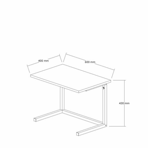 Măsuță pentru laptop Sparkle Atlantic Pine