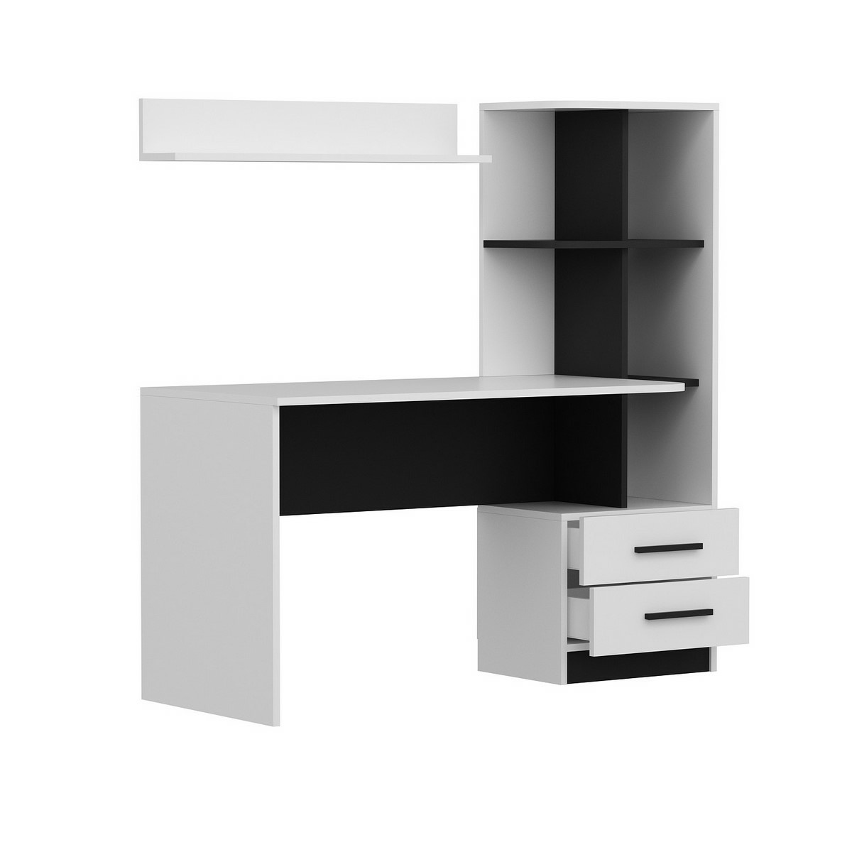 Pracovný stôl Alaska White and Black