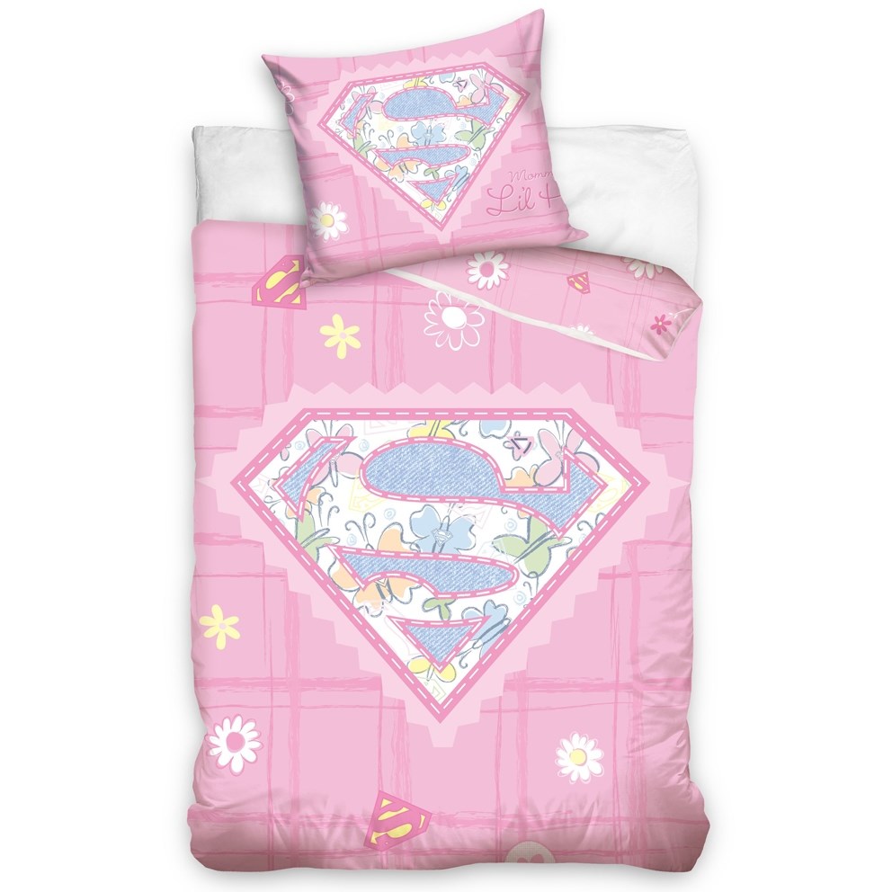 Carbotex Obliečky do postieľky Little Supergirl 100x135 40x60