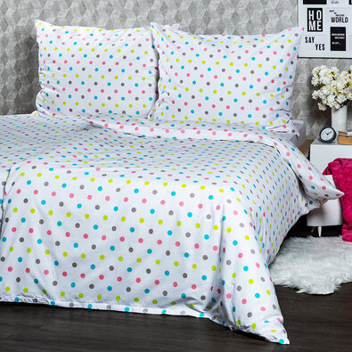 Lenjerie de pat 4Home Dots, din bumbac, 140 x 200 cm, 70 x 90 cm