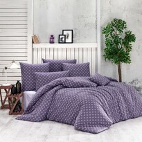 Lenjerie de pat din bumbac Brynjar, violet