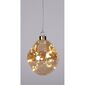 Crăciun LED ornament Minge organică aur, 10 cm