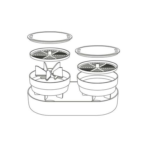 Plastia Velká farma Microgreens+Regrow, slonovinas kavno usedlino