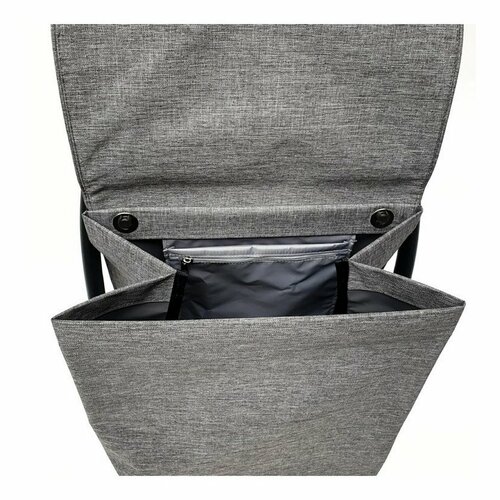 Rolser Trolley Com Tweed 8 Schwarz Tube, Grau