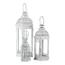 Set de 3 felinare metalice Magnificenza, albe