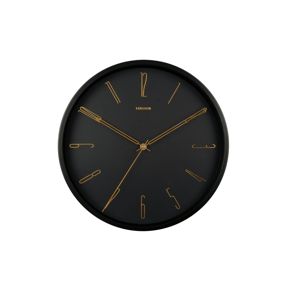 Karlsson 5898BK design falióra, 35 cm  akciós termékkép 1