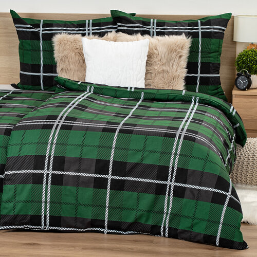 Lenjerie de pat din bumbac 4Home Green Classic,160 x 200 cm, 70 x 80 cm