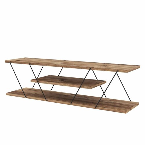 Stolik pod telewizor Canaz Black and Walnut