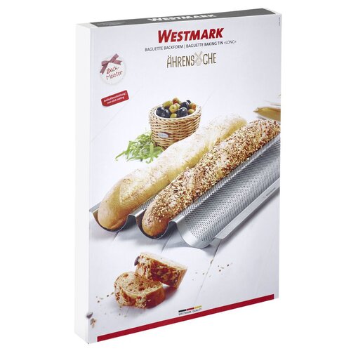 Westmark Perforierte Form für 3 Baguettes Long, 38 cm