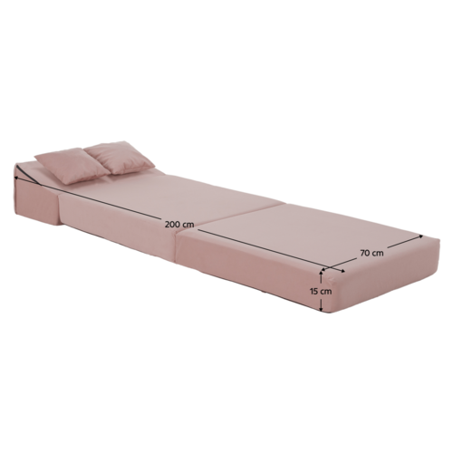 Scaun pliant/saltea PELOS, rozu