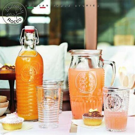 Bormioli Rocco Glasflasche mit Bügelverschluss OFFICINA, 1,2 l