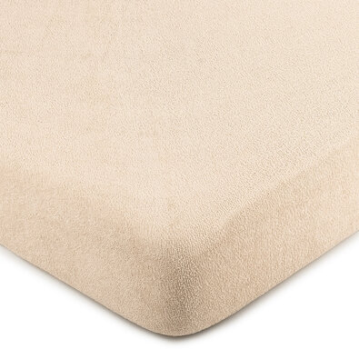 4Home Frottee-Spannbettlaken Beige, 180 x 200 cm