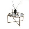 Couchtisch Sun Gold mit dunklem Glas