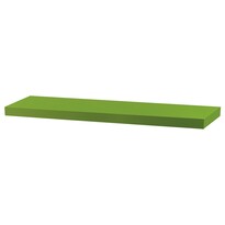 Nástěnná polička zelený mat, 80 x 24 x 4 cm