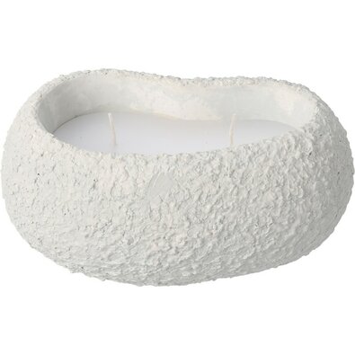 Dekorativna sveča Dalia, siva, 16 x 7 x 10,5 cm