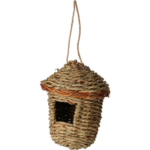 Vogelhaus aus Seegras, 13 x 17,5 x 13 cm