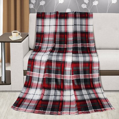 Bellatex Decke Camping Plus Karomuster rot, 150 x 200 cm