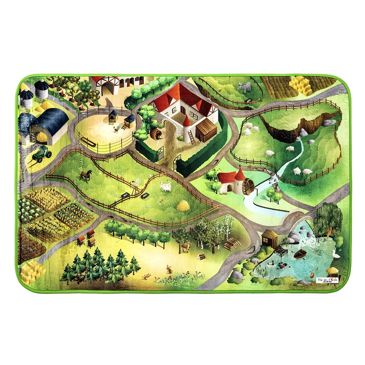 Vopi Dětský koberec Ultra Soft Farma, 100 x 150 cm
