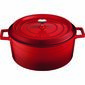 LAVA Metall Gusseisen-Topf Durchmesser 20 cm, Rot, 2,6 l