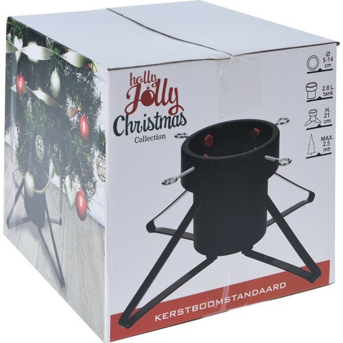 Weihnachtsbaumständer „Tetragon“, grün, 57 × 57 × 21,6 cm, für Bäume bis zu 2,5 m