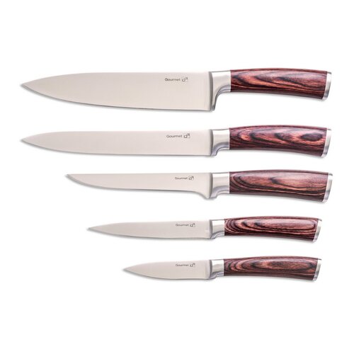 Sada nožů G21 Gourmet Nature 5 ks + bambusový blok