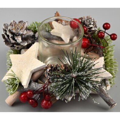 Świecznik bożonarodzeniowy Abilene, 10 cm