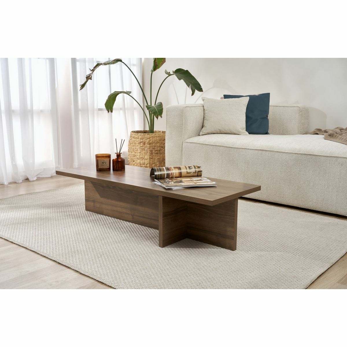 Konferenčný stolík Harbor Walnut