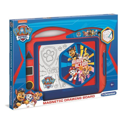 Tablă magnetică de desenat Clementoni Paw Patrol,34 x 47 x 3,5 cm